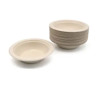 Piatto piatto piatto piatto piatto portatile biodegradabile biodegradabile resistente al calore per dolci da 12 once