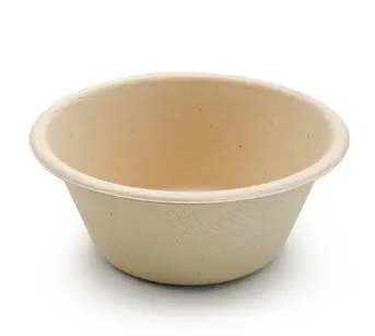Ciotola di Salsa Biologica All'ingrosso da 8 once Monouso Eco Friendly Bagassa Impermeabile Impilabile Grado All'ingrosso